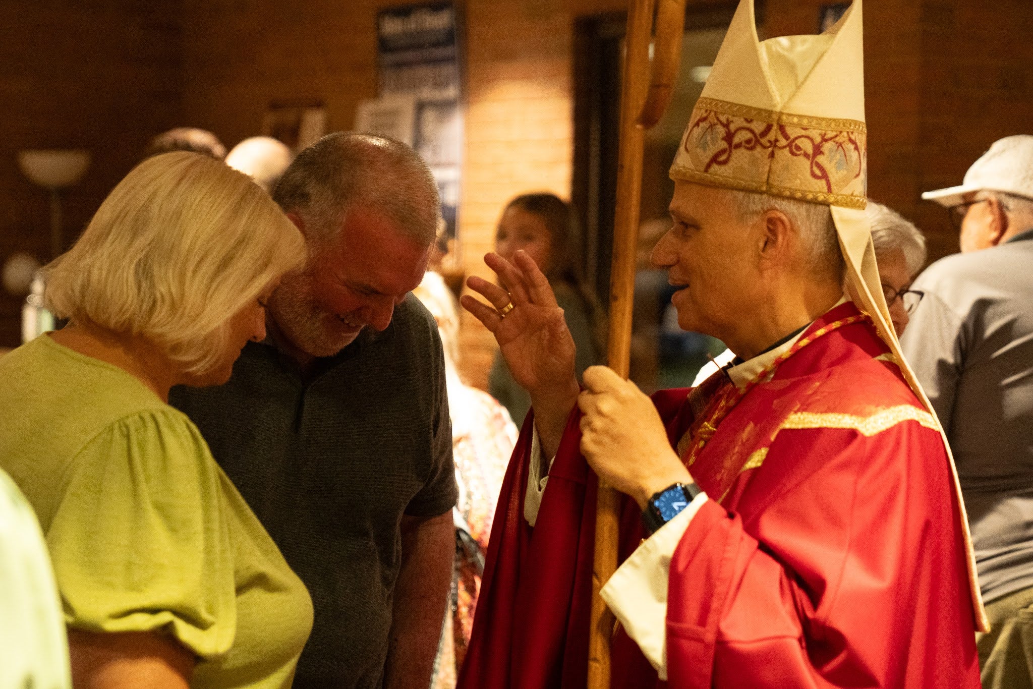 Robert Francis Prevost en la iglesia de St. Jude Parish