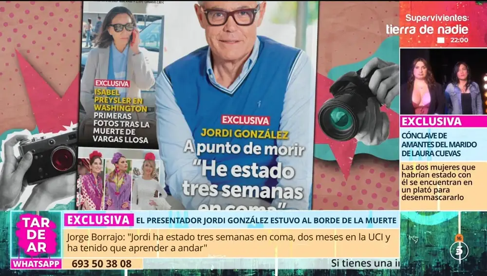 Captura del programa 'TardeAR' con la portada de 'Semana'