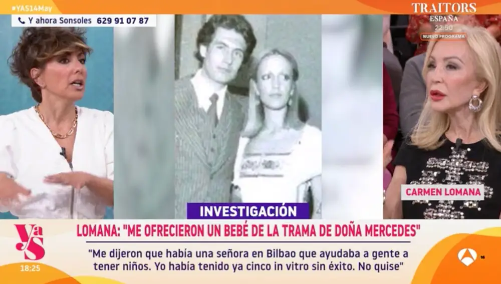 Captura de Carmen Lomana en 'Y ahora Sonsoles'
