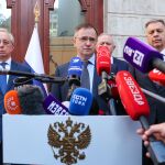 El jefe de la delegación rusa Vladimir Medinski