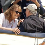 El Rey Juan Carlos da comienzo a las regatas en Sanxenxo