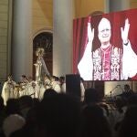 People participate in a vigil before a Holy Mass for the beginning of the Pontificate of Pope Leo XIV, in front of the Cathedral of Saint Mary in Chiclayo, Peru early on May 18, 2025. Ten days after the soft-spoken Robert Francis Prevost was chosen from among his fellow cardinals to lead the world's 1.4 billion Catholics, his papacy will formally begin in a ceremony at St Peter's Square