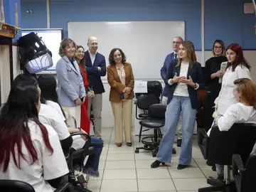 La consejera de Educación, Rocío Lucas, presenta en el IES ‘Ramón y Cajal’ de Valladolid la nueva oferta de FP La consejera de Educación, Rocío Lucas, presenta en el IES ‘Ramón y Cajal’ de Valladolid la nueva oferta de FP