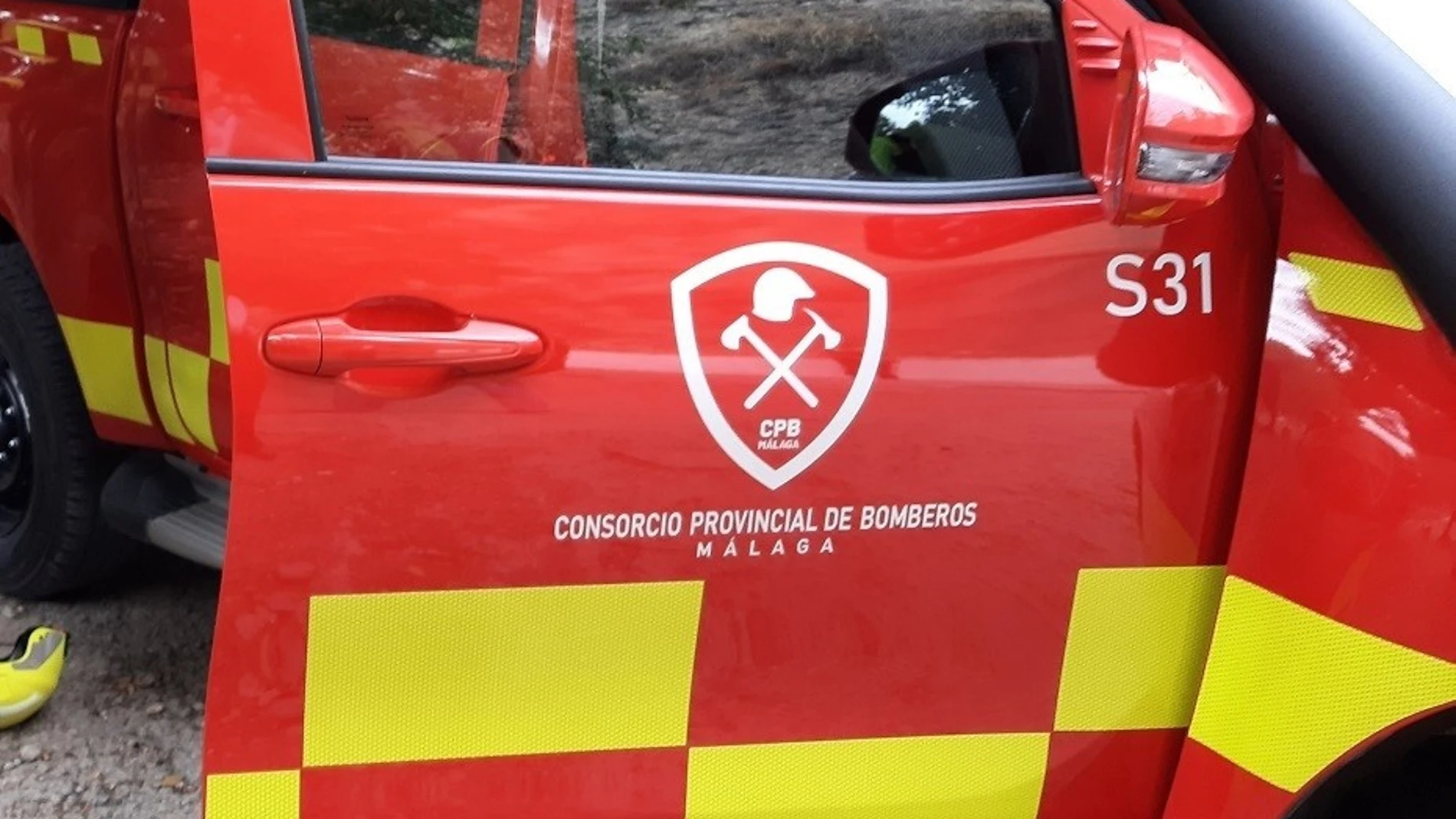 Un vehículo del Consorcio Provincial de Bomberos de Málaga