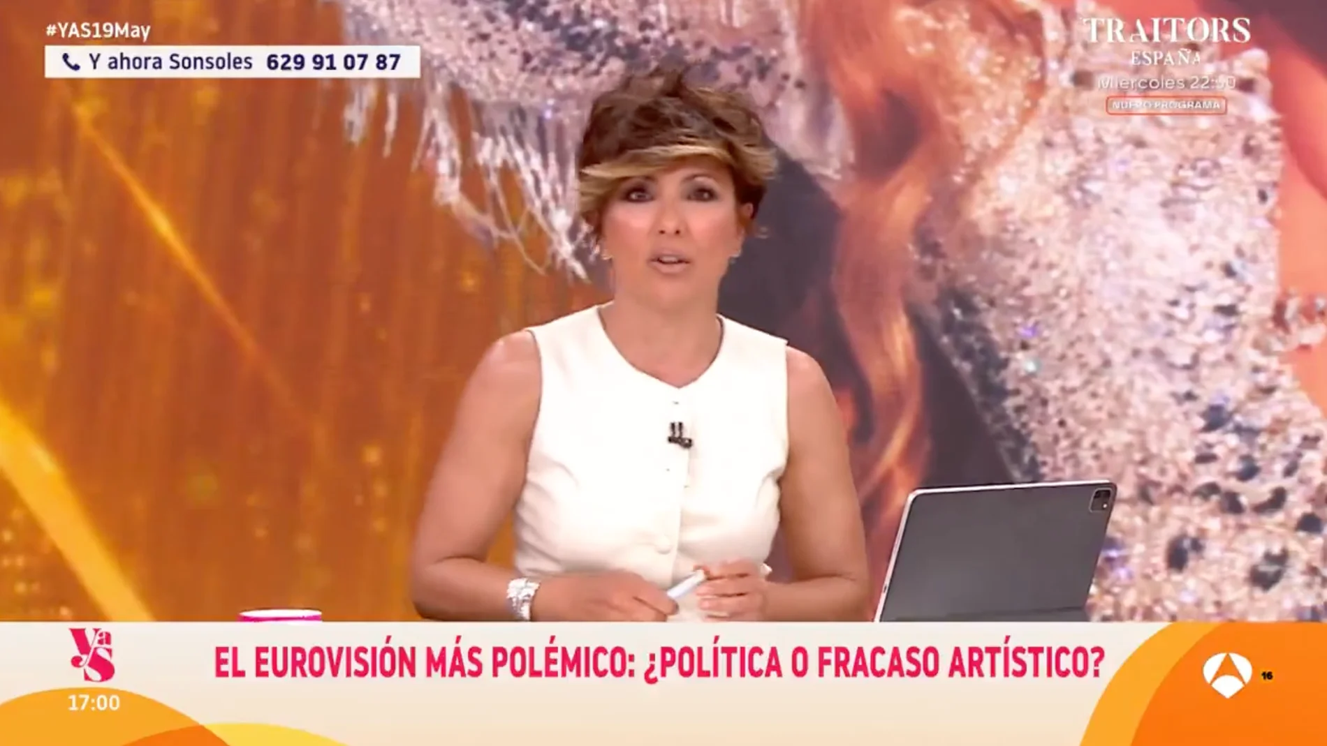 Captura de Sonsoles Ónega en 'Y ahora Sonsoles'