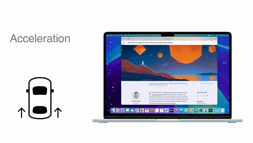 Vehicle Motion Cues formará parte de macOS 16