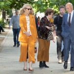 El look naranja de la Infanta Elena.