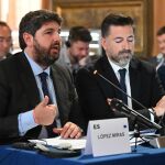MURCIA.-Agua.- López Miras defiende la necesidad de que se impulsen planes hidrológicos nacionales y apuesta por el Tajo-Segura