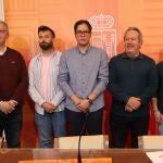 Francisco Guarido y Pablo Novo (IU); David Gago (PSOE); Jesús María Prada (PP); Javier Eguaras (Vox) y Eloy Tomé (Zamora Sí)