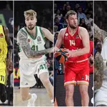 Nigel Hayes-Davis, Juancho Hernangómez, Sasha Vezenkov y Daniel Theis, protagonistas de la Final Four