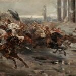'La invasión de los bárbaros', óleo de Ulpiano Checa