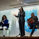 La artista Gelem Gelem, durante el evento La artista Gelem Gelem, durante el evento