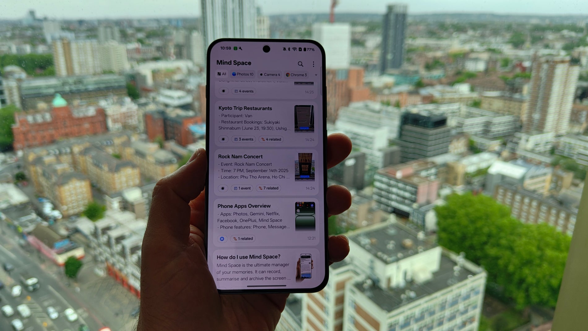 La app 'Mind Space' en el nuevo OnePlus 13s
