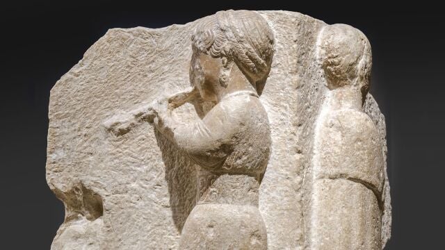 Una representación de Auletris de Osuna en el Museo Arqueológico Nacional 