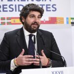 MURCIA.-Agua.- López Miras apela a la sociedad a responder "con contundencia" al "hachazo de muerte" del Gobierno al Tajo-Segura