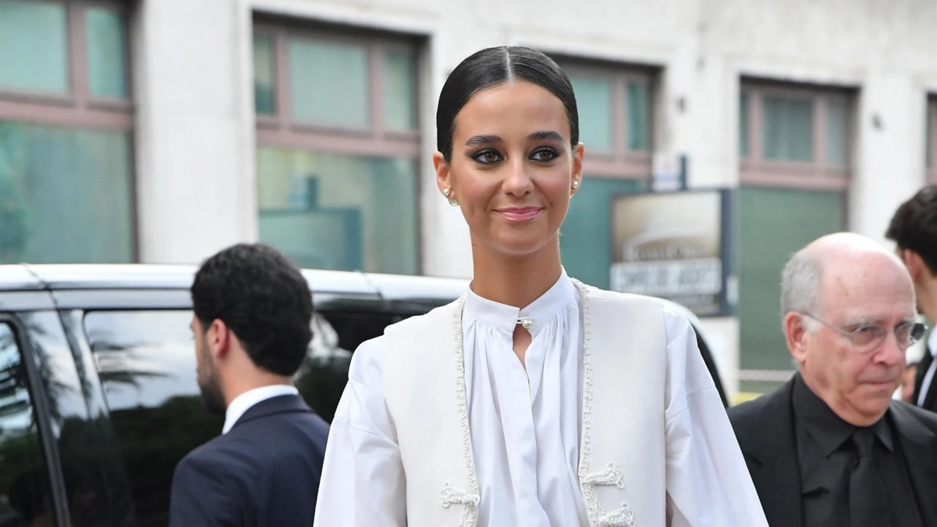 El look de Victoria Federica en el desfile de Dior.