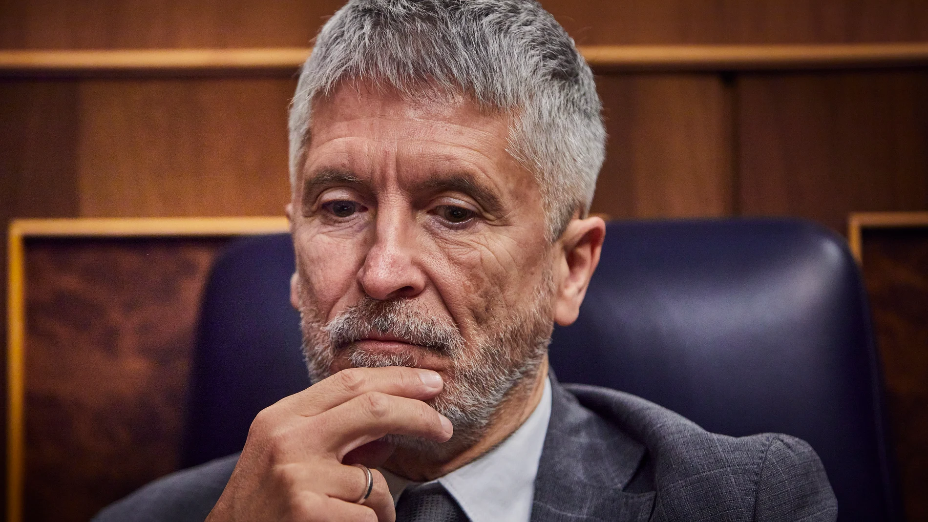 Sesión de control al Gobierno en el Congreso de los Diputados. Fernando Grande Marlaska © Alberto R. Roldán / Diario La Razón. 28 05 2025