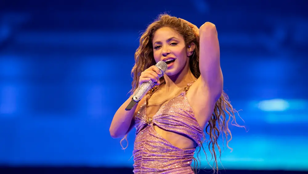 Shakira en uno de los conciertos de su gira mundial