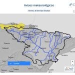 La CHE alerta de posibles crecidas en barrancos y cauces menores de Cantabria por las tormentas y lluvias