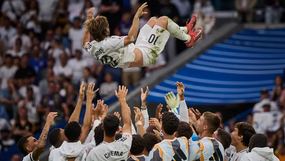 Real Madrid - Real Sociedad. Despedida de Luka Modric y Carlo Ancelotti.