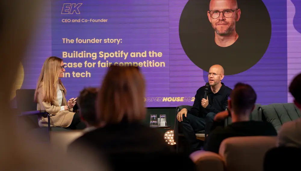El CEO de Spotify, Daniel Ek, durante la Open House en Estocolmo, esta semana