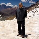 Eduardo Strauch en la Valle de las Lágrimas de Los Andes.