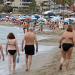 Vista de una playa en Fuengirola (Málaga)