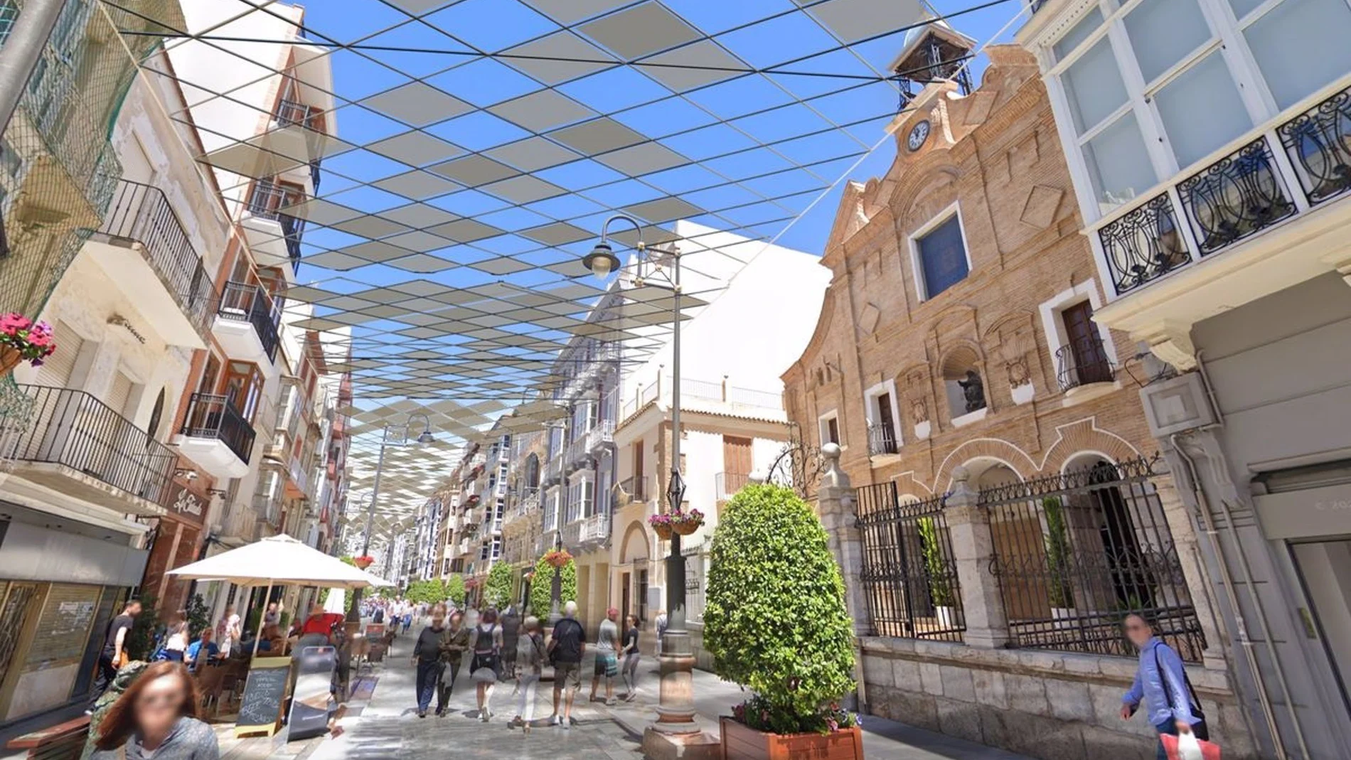 MURCIA.-Adjudicadas las obras del restaurante del Parque Torres y el proyecto 'Teselas' de sombra para la calle del Carmen