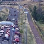 Retenciones de entrada a Madrid en hora punta por varios accidentes en la M-607, M-45 y M-50