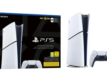 La PS5 Slim Digital es una consola lista para jugar nada más sacarla de la caja, con un mando incluido y 1 TB de almacenamiento PlayStation 5