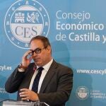 El comisionado del Gobierno de España para el Corredor Atlántico, José Antonio Sebastián, antes de la sesión sobre el Corredor Atlántico que se celebra dentro del programa ‘Audiencias activas del Consejo Económico y Social’ (Audaces)