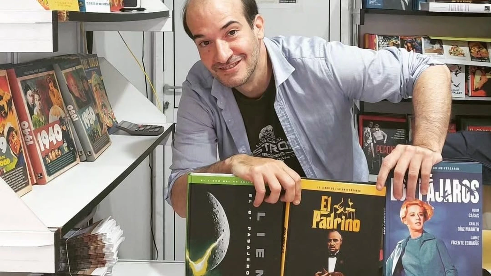 Jaime V. Echagüe, en una pasada edición de la Feria del Libro