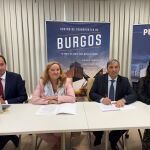 Sans Merino junto a Cristina Ayala en el foro celebrado en Burgos