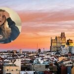Una influencer en la ciudad de Madrid