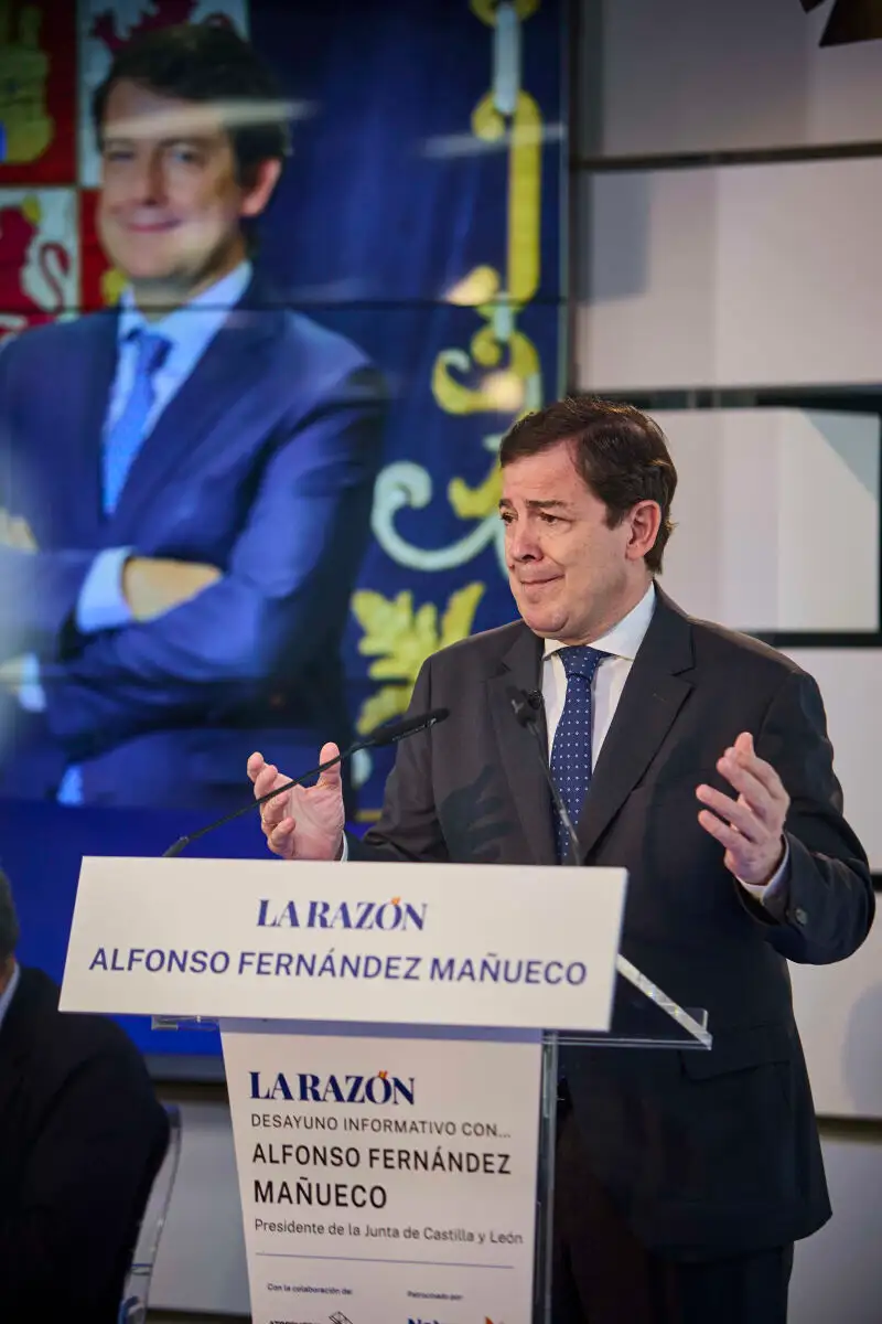 Desayuno Informativo en La Razón con Alfonso Fernández Mañueco, Presidente de la Junta de Castilla y Leon. © A