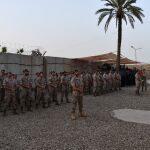 Imagen del relevo de los mandos en la misión en Irak.