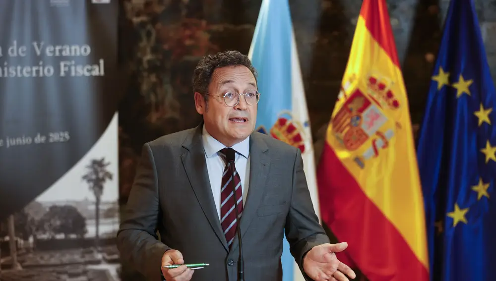 El fiscal general del Estado, Álvaro García Ortiz, durante la clausura de la Escuela de Verano del Ministerio Fiscal