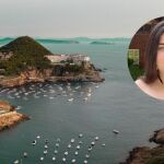 Una influencer en una playa catalana