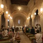 Iluminación LED de la basílica de San Juan de Baños (Palencia)
