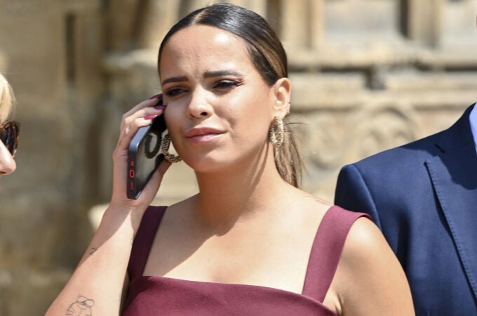 Gloria Camila Ortega en una imagen en la boda de su primo