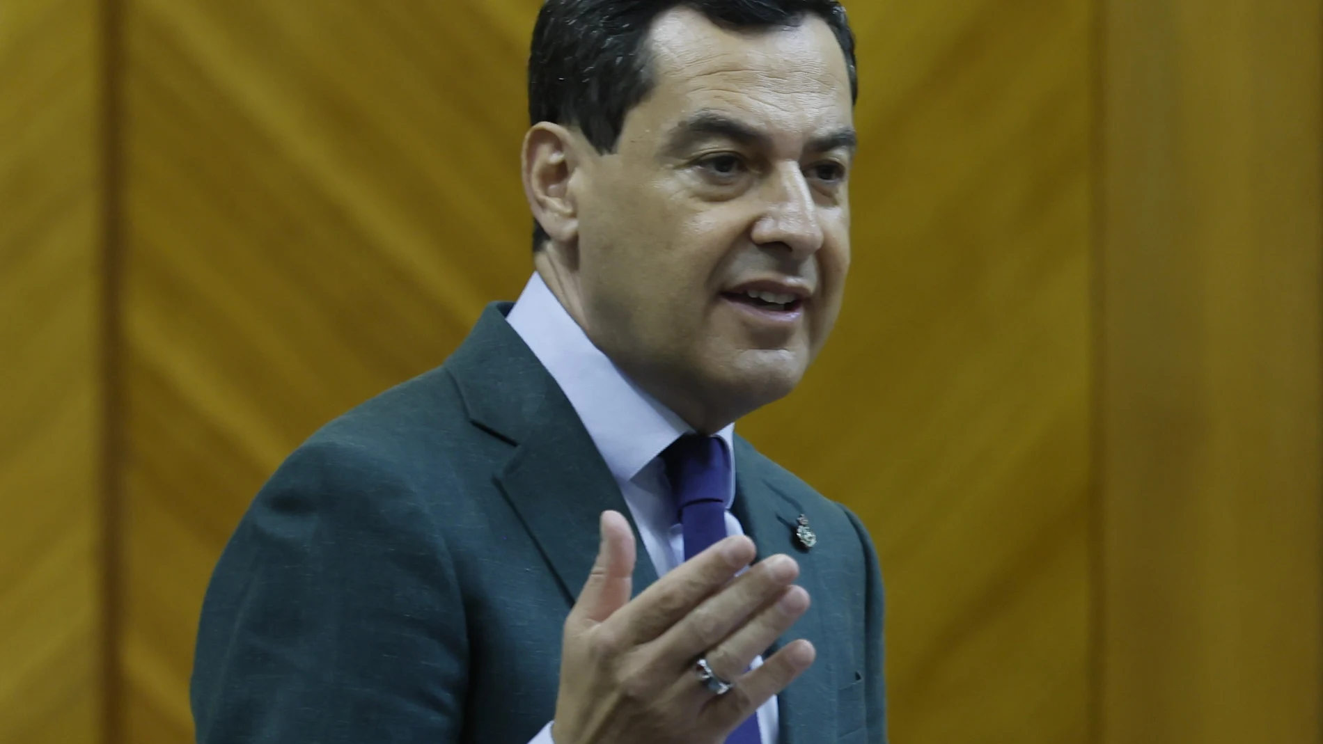 El presidente de la Junta de Andalucía, Juanma Moreno