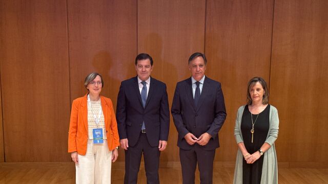 Mañueco junto a García Carbayo antes de inaugurar el Congreso