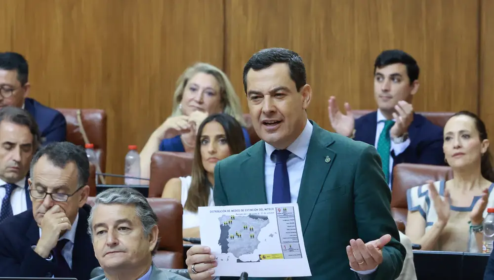 Sesión de control al Gobierno en el Parlamento de Andalucía