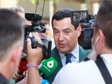 El presidente de la Junta de Andalucía, Juanma Moreno