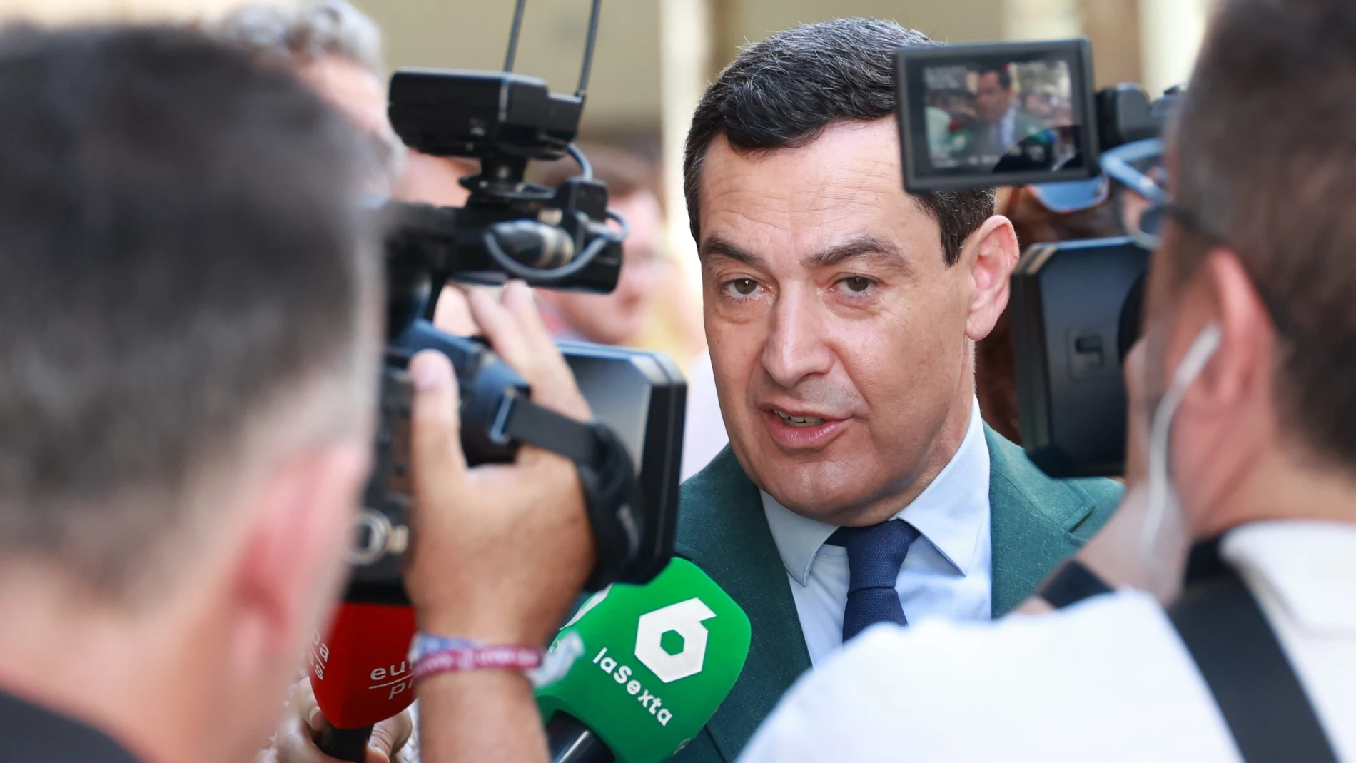 El presidente de la Junta de Andalucía, Juanma Moreno