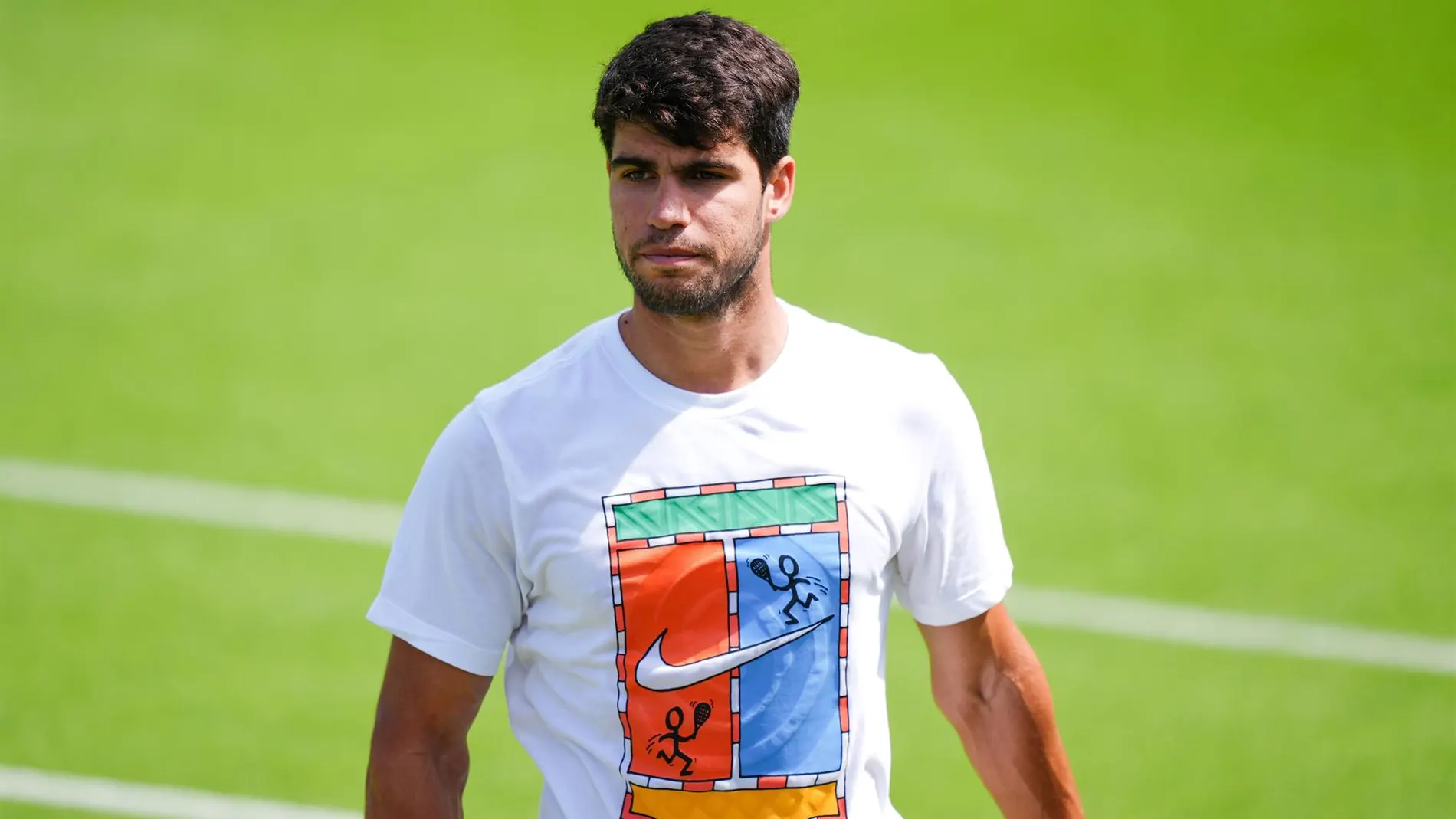 MURCIA.-AMP.- Carlos Alcaraz iniciará la defensa de Wimbledon ante el italiano Fabio Fognini