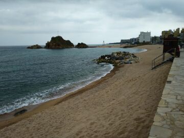 Imagen de la playa de Blanes incluida en la Memoria enviada a Koldo Garc&iacute;a