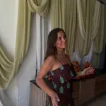 El look de María Pombo con vestido.