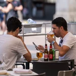 Turistas en el centro de Madrid. David Jar