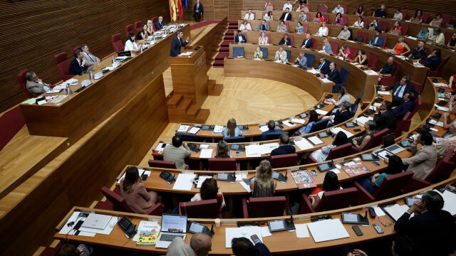 Sesión de control en Les Corts Valencianes